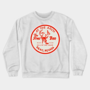 Vintage the Stag Bar Reno Nevada Crewneck Sweatshirt